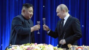 pertemuan antara pemimpin korea utara kim jong un dan presiden rusia vladimir putin