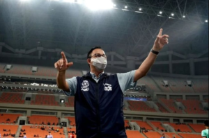 Gubernur DKI Jakarta anies baswedan di jakarta international stadium (jis), jakarta utara