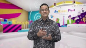 anies baswedan saat pembukaan jakreatifest