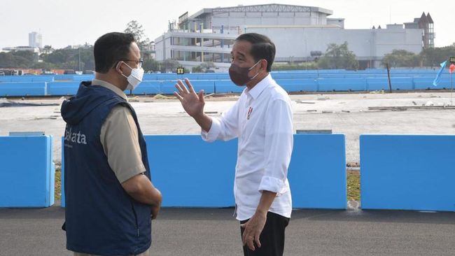 Anies Baswedan Kritik Subsidi Mobil Listrik Pemerintah presiden joko widodo memastikan sirkuit formula e