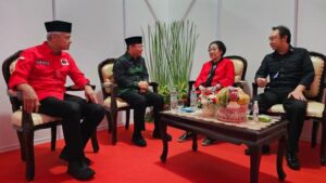 Akrabnya Mega, Ganjar & Ketum PPP di Ruang VIP di acara perayaan puncak bulan Bung Karno