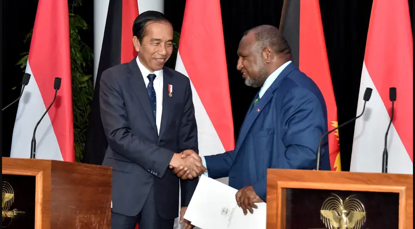 Jokowi & PM Marape: Diplomasi Kuat Indonesia-Papua Nugini Ilustrasi. Pertemuan Presiden Joko Widodo & PM Papua Nugini James Marape (.inet)