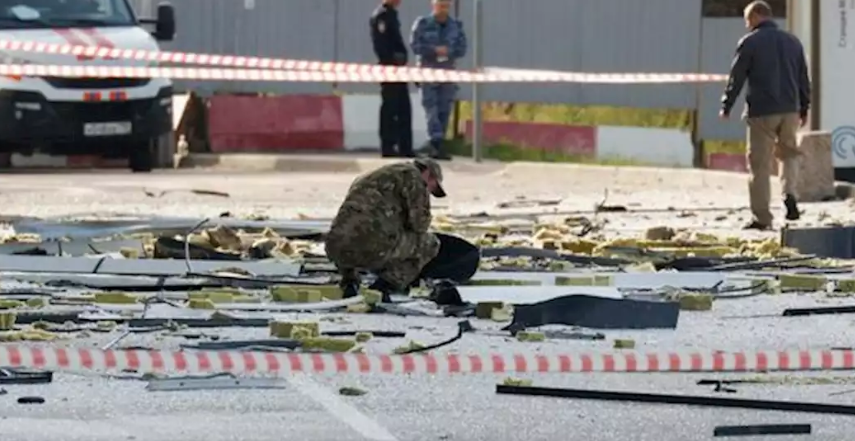 Serangan Drone Ukraina di Pusat Bisnis Moskow Rusia Moskow