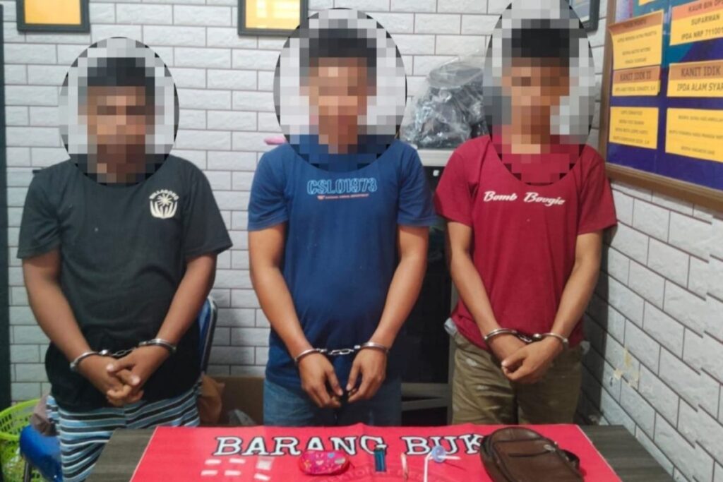 Satresnarkoba Paser Berhasil Tangkap 3 Pelaku Narkoba Satuan Reserse Narkoba Polres Paser berhasil menangkap 3 pelaku penyalahgunaan narkoba dalam dump truk. Barang bukti disita.