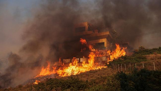 Potret Yunani bak ‘Neraka’, Ribuan Orang Dievakuasi Yunani