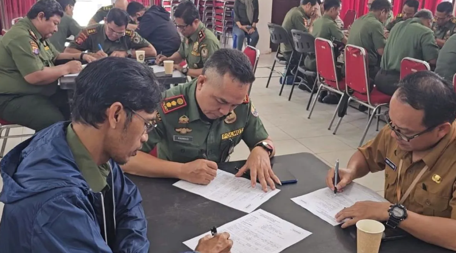 Polda Kaltim Lakukan Tes Psikologi Pemegang Senjata Api Polhut polhut peserta tes psikologi calon pemegang senjata api yang digelar Biro SDM Polda Kaltim