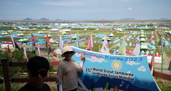 Gelombang Panas dan Ancaman Angin Topan Jambore Dunia Gelombang Panas Jambore Dunia