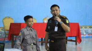 Antusias Siswa SMP Negeri 3 Samarinda ikuti Jaksa Masuk Sekolah