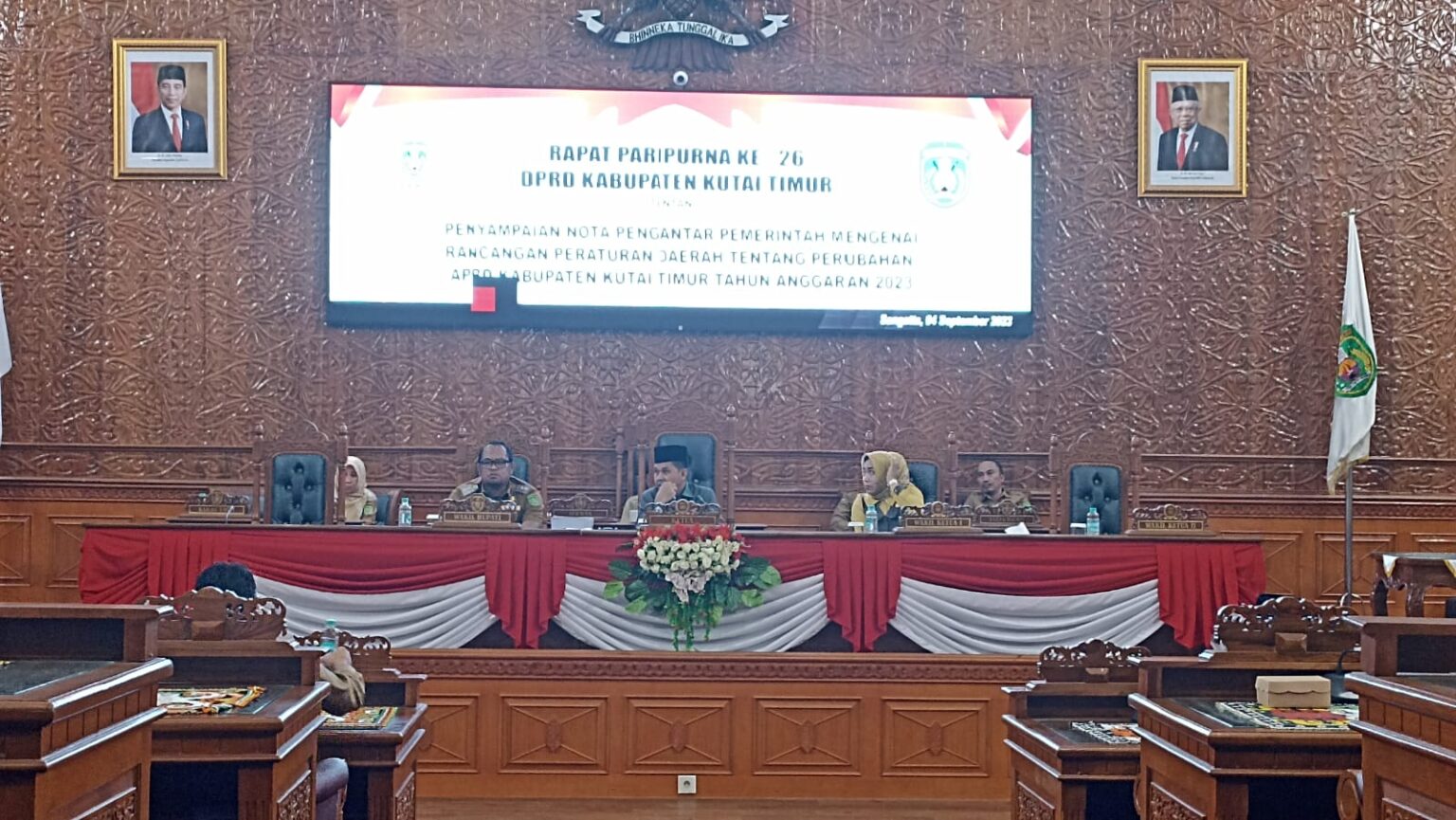 APBD Kutim di Semester II 2023 Capai Sebesar 33,65 Persen Rapat Paripurna ke-26 DPRD Kabupaten Kutai Timur