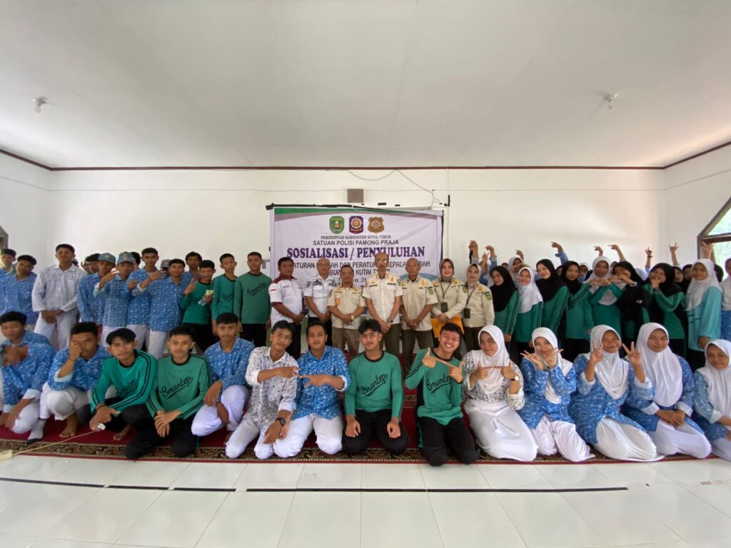 Satpol-PP Kutim Gencar Sosialisasi Perda, Bentuk Generasi Muda Berkarakter Generasi muda