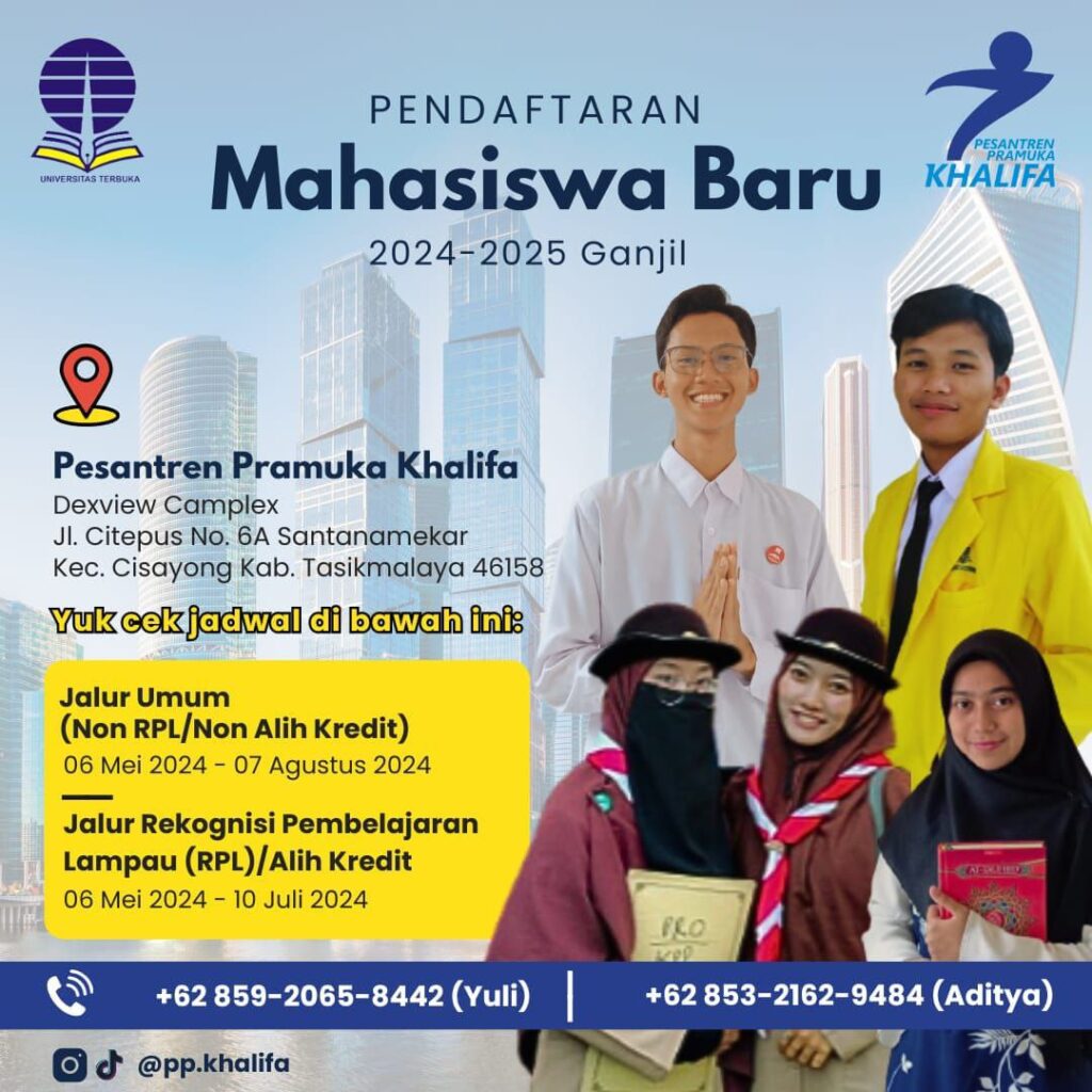 Yuk Gabung Ke UT Bareng Pokjar Khalifa, Dapatkan Berbagai Keunggulan! Universitas Terbuka