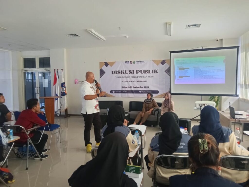 DPC PERADI SAI Sidoarjo Gandeng BEM Delta dan Polresta Sidoarjo Gelar Diskusi Publik PPA Cegah KDRT Polresta