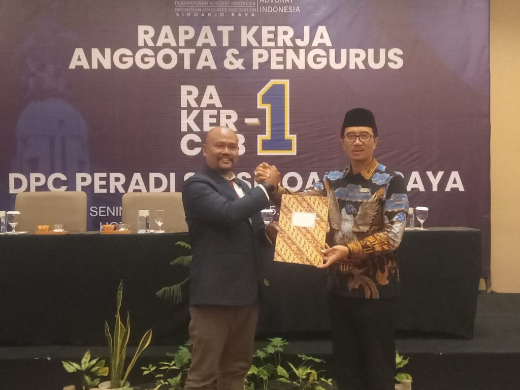 Spirit Sumpah Pemuda, DPC PERADI Sidoarjo Raya Gelar Rakercab Perdana Rakercab DPC PERADI Sidoarjo Raya