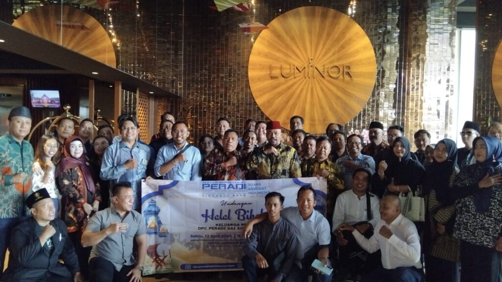 Halal Bihalal Peradi SAI Sidoarjo, Rajut Solidaritas Advokat Halal BI halal