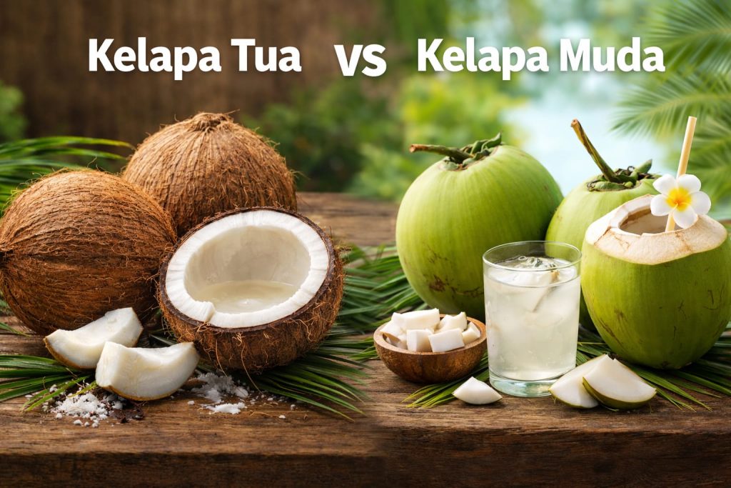 Kelapa Muda vs Kelapa Tua Kelapa Muda vs Kelapa Tua