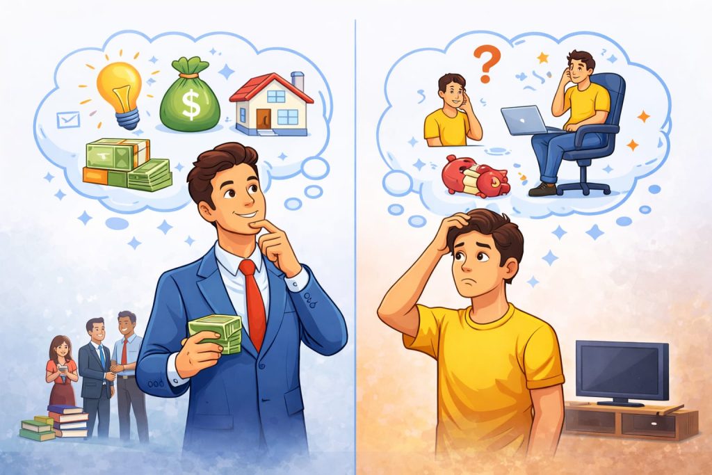 Pola Pikir Kaya dan Biasa: Cara Pandang Menentukan Arah Hidup Pola Pikir Kaya dan Biasa: Cara Pandang Menentukan Arah Hidup